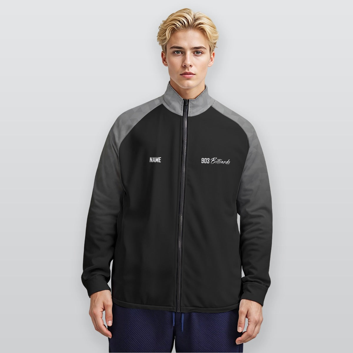 903 Billiards Raglan Fade Jacket - Black
